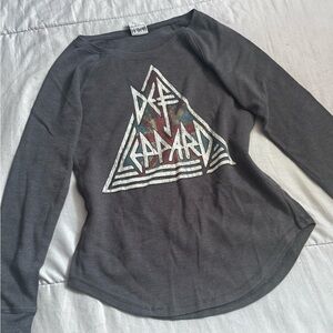 Grey Def Leppard Long Sleeve